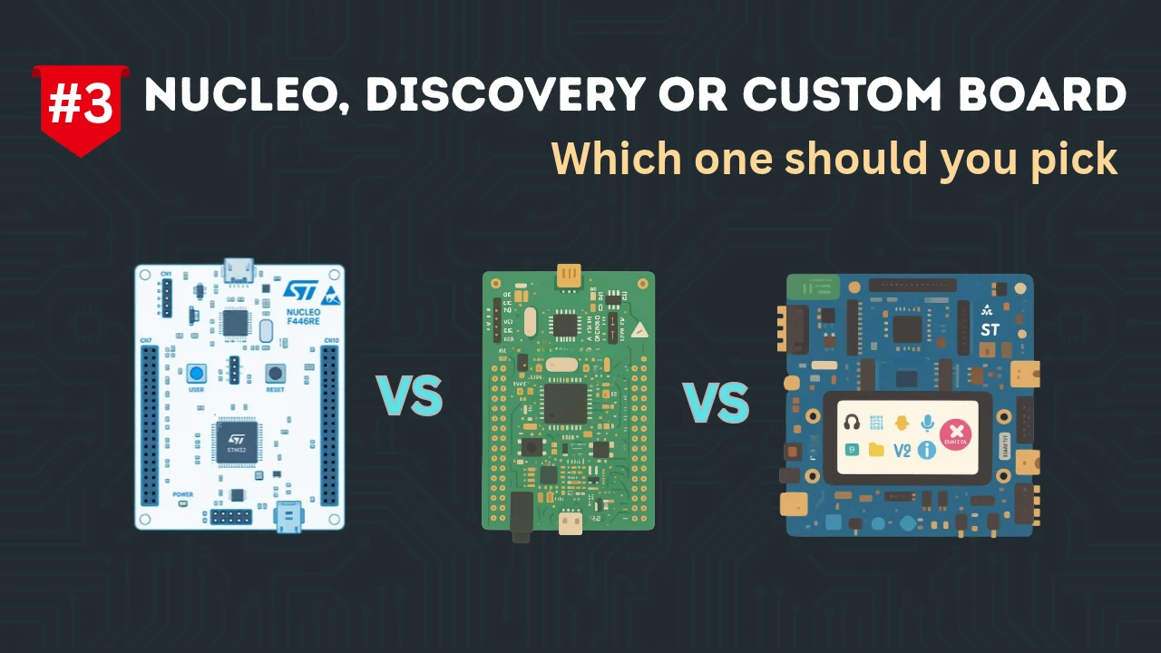 STM32 Nucleo vs Discovery vs Custom Boards